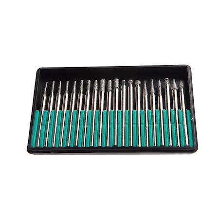 Forney Diamond Point Set with 1/8 in Shank, 20-Piece 60238